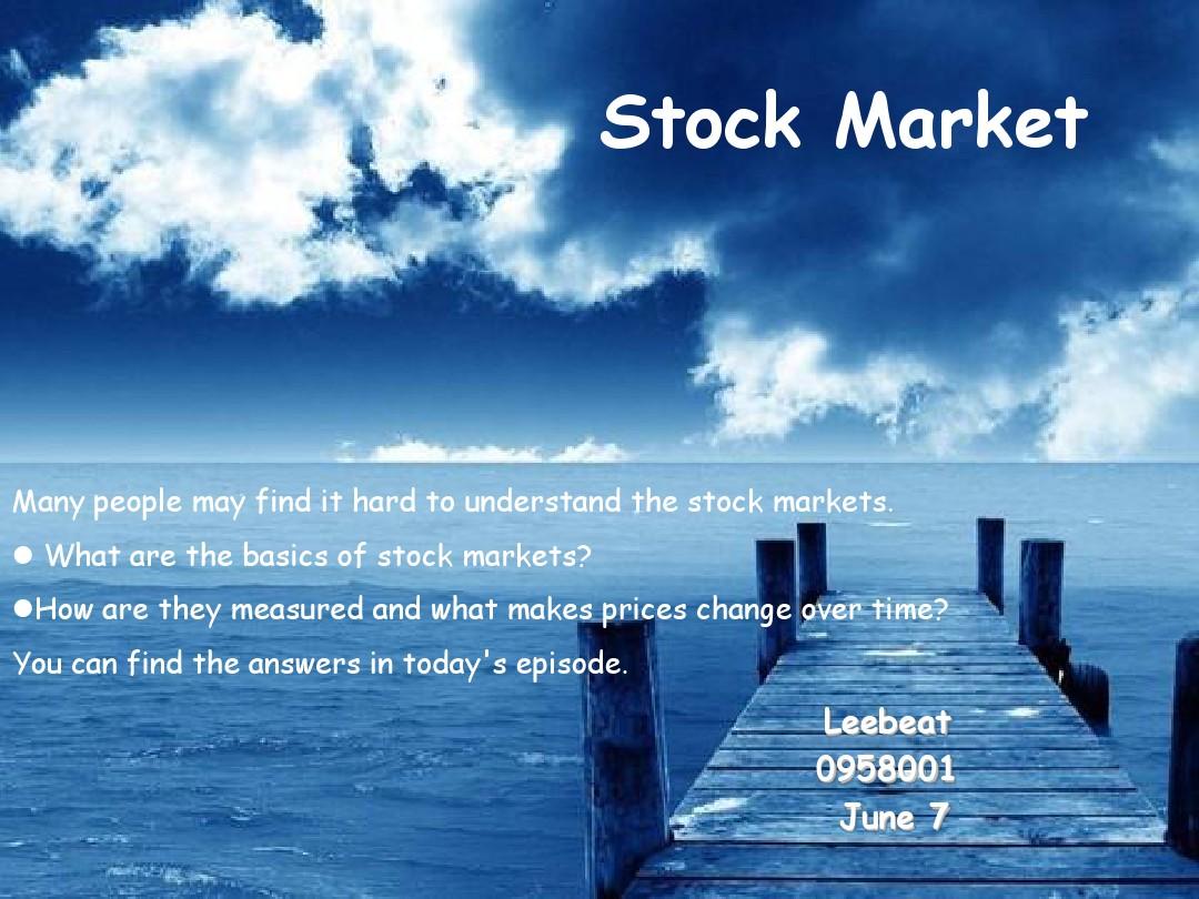 Title: The English Language of Stock Markets