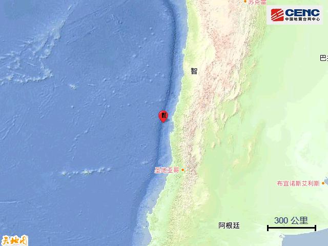 智利中北部科金博大区发生4.6级地震