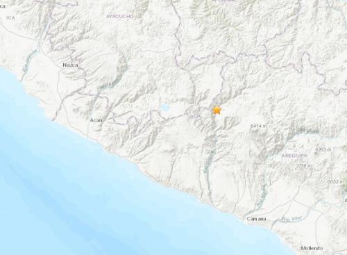 秘鲁西南部发生4.6级地震