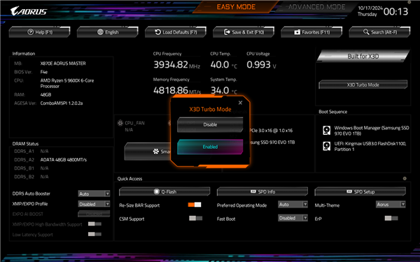 X3D再创神话，技嘉X870小雕助力9800X3D打造卓越游戏体验