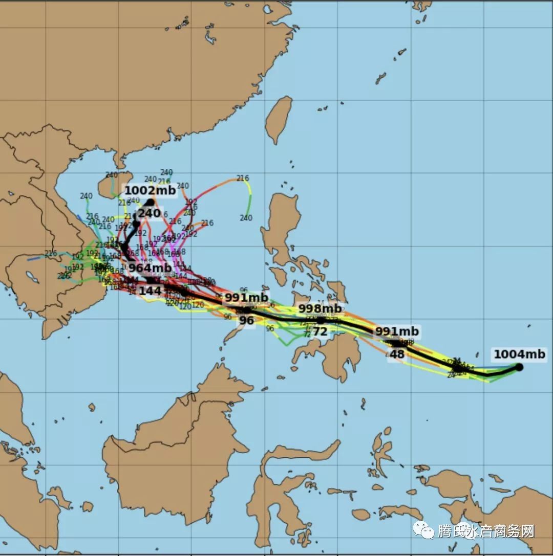 桃芝增强为颱风 或较接近珠江口一带但同时亦可能有所减弱