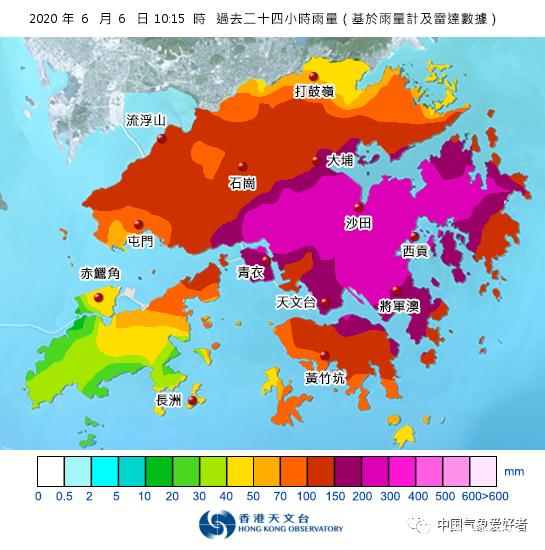 天文台预料桃芝周四早上在本港以南200公里左右掠过