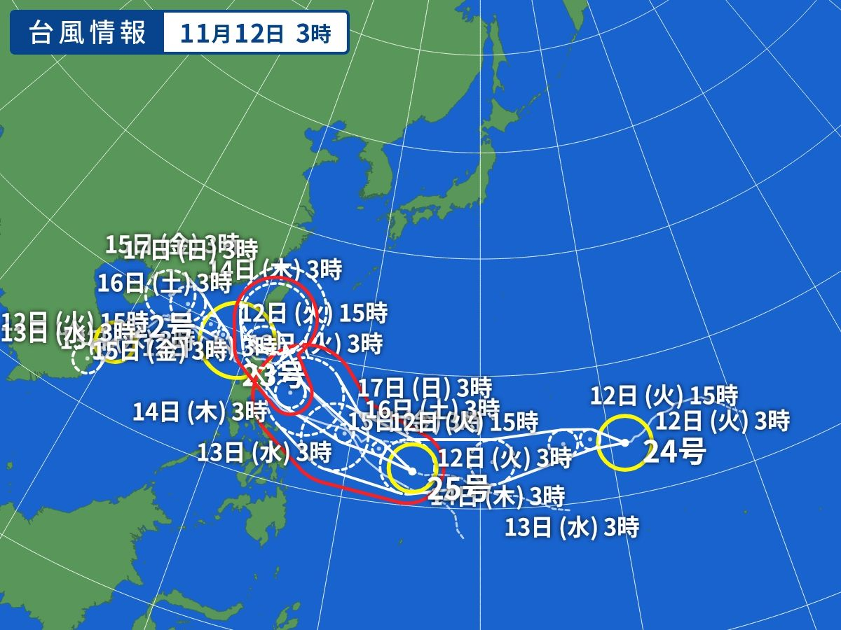 桃芝颱风｜明日至后日进入本港800公里範围 届时发一号戒备讯号