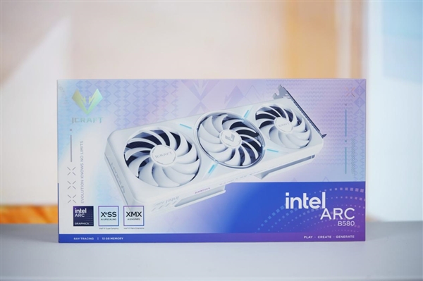 陶瓷般质感！铭瑄Intel Arc B580 iCraft 12G显卡图赏