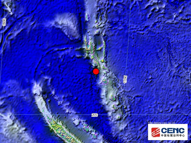 瓦努阿图群岛附近发生6.2级左右地震