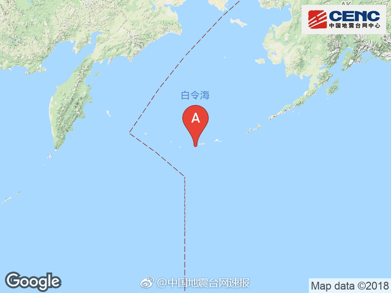 安德烈亚诺夫群岛[阿留申群岛]附近发生6.5级左右地震